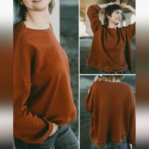 EUC Jamie + The Jones T-Top Sweatshirt- XS, Chestnut